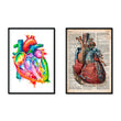 Load image into Gallery viewer, heart anatomy medical posters in watercolor and dictionary styles by codex anatomicus