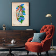 Laden Sie das Bild in den Galerie-Viewer, Knee anatomy art print