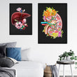Load image into Gallery viewer, Kidney and liver anatomy posters