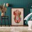 Load image into Gallery viewer, Back muscles anatomy art