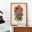 Load image into Gallery viewer, Urinary system anatomy art