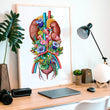 Load image into Gallery viewer, Urology anatomy art