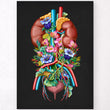 Load image into Gallery viewer, Floral anatomy art - Urinary system