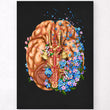 Charger l'image dans la galerie, Brain anatomy art print