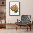 Laden Sie das Bild in den Galerie-Viewer, Brain anatomy art print