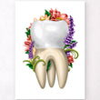 Laden Sie das Bild in den Galerie-Viewer, Floral anatomy poster - Molar tooth
