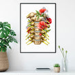 Load image into Gallery viewer, Cervical nerves anatomy art print