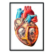 Load image into Gallery viewer, geometric heart anatomy art print by codex anatomicus