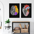 Laden Sie das Bild in den Galerie-Viewer, Anatomisches Gehirn mit Blumen