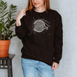 Load image into Gallery viewer, eye anatomy chalkboard sweatshirt for women by codex anatomicus