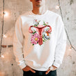 Load image into Gallery viewer, floral uterus anatomy sweatshirt for gynecologists by codex anatomicus