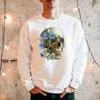 Load image into Gallery viewer, floral skull anatomy sweatshirt for doctors by codex anatomicus