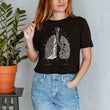 Laden Sie das Bild in den Galerie-Viewer, lungs anatomy t-shirt for women by codex anatomicus