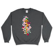 Load image into Gallery viewer, Rod of Asclepius Unisex Sweatshirt - Floral
