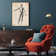 Laden Sie das Bild in den Galerie-Viewer, Human anatomy diagram vintage poster