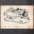 Laden Sie das Bild in den Galerie-Viewer, Dinosaur skull print
