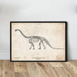 Laden Sie das Bild in den Galerie-Viewer, Dinosaur skeleton print - Apatosaurus