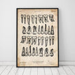 Laden Sie das Bild in den Galerie-Viewer, Teeth chart vintage anatomy poster by Codex Anatomicus