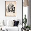 Load image into Gallery viewer, Heart and Lungs anatomy art I vintage poster