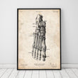 Laden Sie das Bild in den Galerie-Viewer, Foot anatomy art print II vintage poster