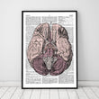 Laden Sie das Bild in den Galerie-Viewer, Brain anatomy dictionary print