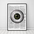Charger l'image dans la galerie, Eye anatomy dictionary art print