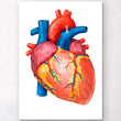 Laden Sie das Bild in den Galerie-Viewer, Geometrical heart art poster