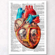 Laden Sie das Bild in den Galerie-Viewer, Geometric heart dictionary art