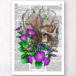 Laden Sie das Bild in den Galerie-Viewer, Skull dictionary art print