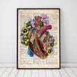 Laden Sie das Bild in den Galerie-Viewer, Heart anatomy dictionary art print