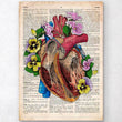 Laden Sie das Bild in den Galerie-Viewer, Heart anatomy dictionary art print