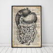 Load image into Gallery viewer, Digestive system dictionary art