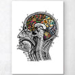Load image into Gallery viewer, Floral brain art print