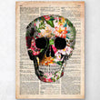 Laden Sie das Bild in den Galerie-Viewer, Floral skull art print