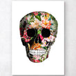 Laden Sie das Bild in den Galerie-Viewer, Floral skull art print