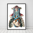 Load image into Gallery viewer, Geometrical human anatomy art poster