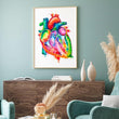 Laden Sie das Bild in den Galerie-Viewer, Herz Anatomie - Aquarell