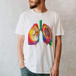 Laden Sie das Bild in den Galerie-Viewer, lungs anatomy t-shirt for men by codex anatomicus