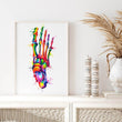 Load image into Gallery viewer, Foot anatomy art poster