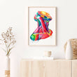 Laden Sie das Bild in den Galerie-Viewer, Neck muscles anatomy art print in a frame by codex anatomicus