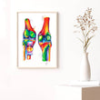 Load image into Gallery viewer, Knee anatomy poster by codex anatomicus