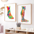 Laden Sie das Bild in den Galerie-Viewer, Leg anatomy art - Watercolor Anatomy Poster