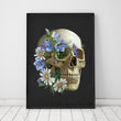 Load image into Gallery viewer, Floral skull Anatomy art print