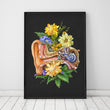 Load image into Gallery viewer, Floral ear anatomy art print - Codex Anatomicus