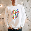 Charger l'image dans la galerie, watercolor dna anatomy sweatshirt for med students by codex anatomicus