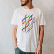 Laden Sie das Bild in den Galerie-Viewer, DNA anatomy t-shirt for men by codex anatomicus