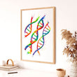 Laden Sie das Bild in den Galerie-Viewer, DNA structure art print - Anatomy Art - Codex Anatomicus