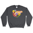 Load image into Gallery viewer, pancreas anatomy sweatshirt in dark heather for doctors
