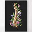 Load image into Gallery viewer, Spine anatomy with flowers