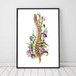 Load image into Gallery viewer, Floral spine anatomy art print - Doctors Gift - Codex Anatomicus